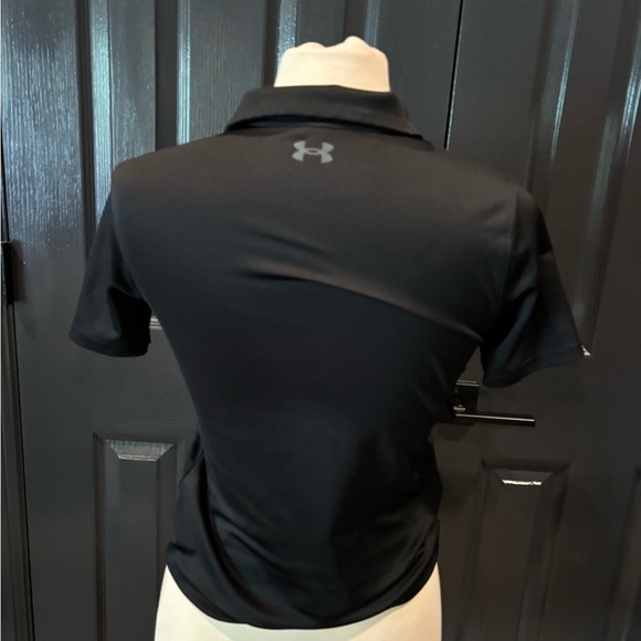 Under Armour Black Fitted Polo Jersey - Picture 3 of 4